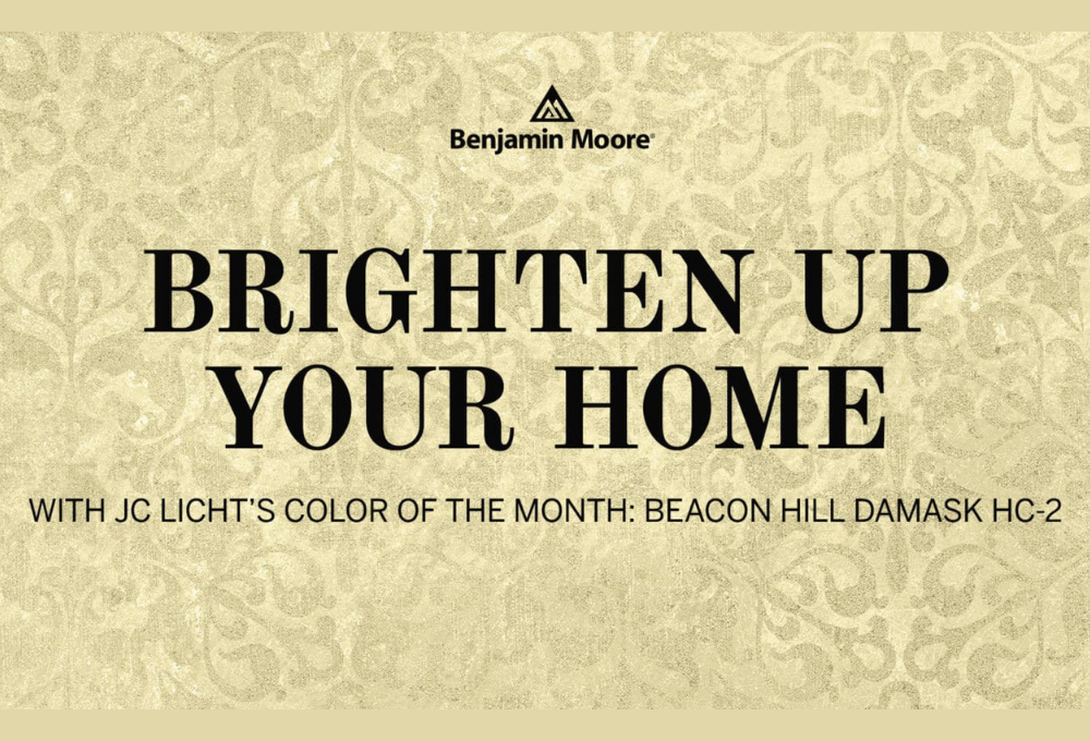 Brighten Up Your Home with JC Licht’s Color of the Month: Beacon Hill Damask HC-2