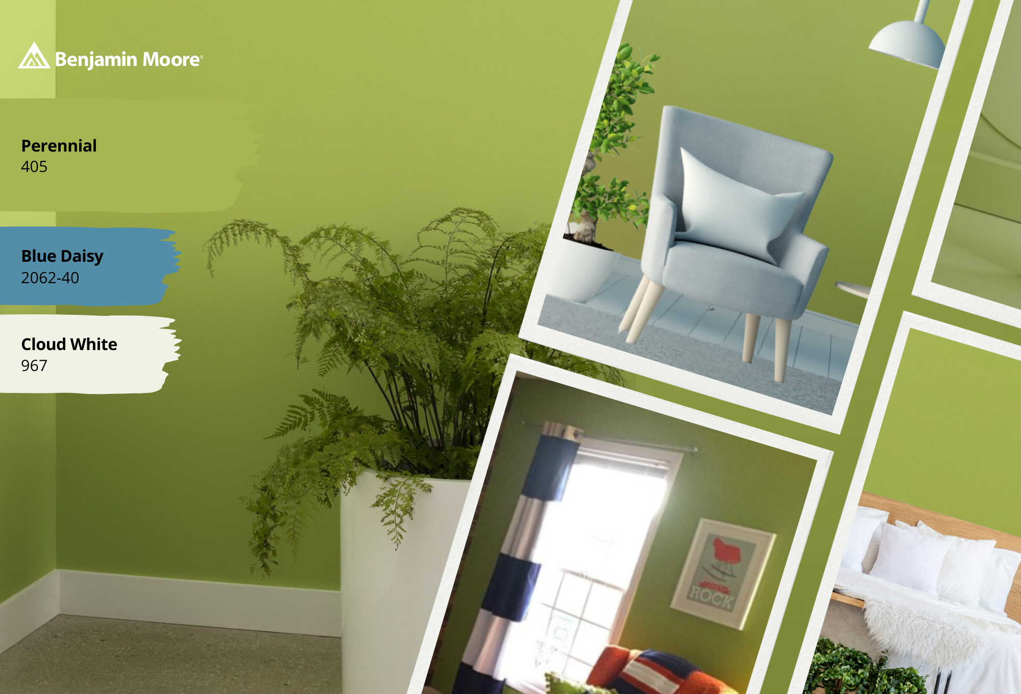 JC Licht’s Color of the Month April: Benjamin Moore Perennial 405