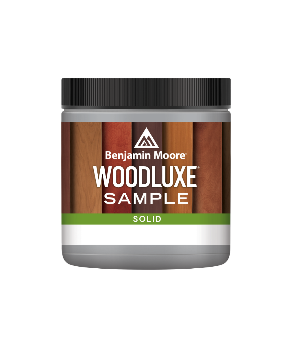 Benjamin Moore Woodluxe® Water-Based Solid Exterior Stain Half-Pint available at JC Licht.
