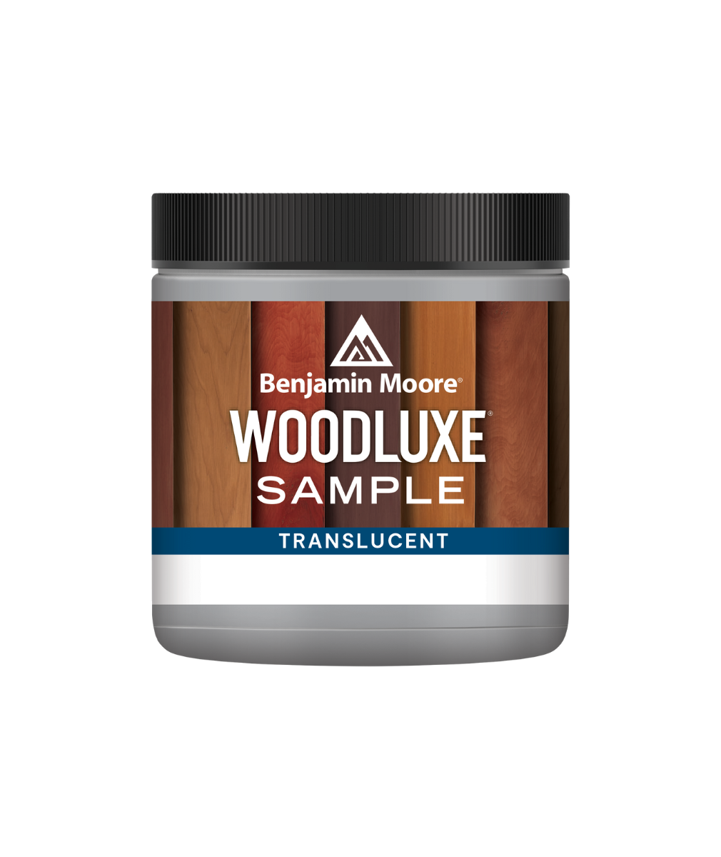 Benjamin Moore Woodluxe® Water-Based Translucent Exterior Stain Half-Pint Sample available at JC Licht.
