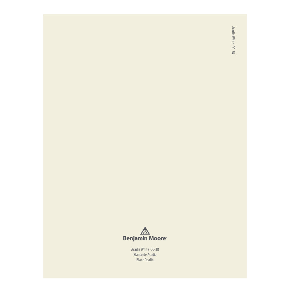 OC-38 Acadia White Peel & Stick Color Swatch by Benjamin Moore, available at JC Licht in Chicago, IL.
