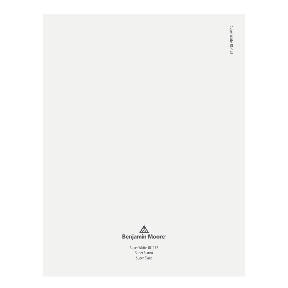 OC-152 Super White Peel &amp; Stick Color Swatch by Benjamin Moore, available at JC Licht in Chicago, IL.