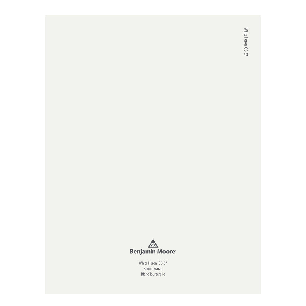 OC-57 White Heron Peel &amp; Stick Color Swatch by Benjamin Moore, available at JC Licht in Chicago, IL.