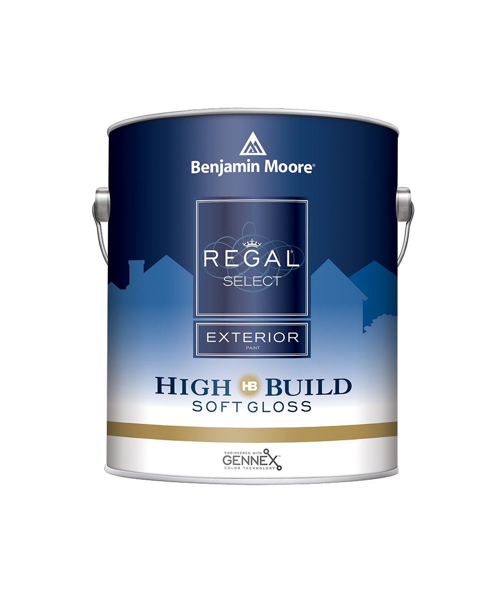 Benjamin Moore Regal Select Soft Gloss Exterior Paint Gallon, available at JC Licht.