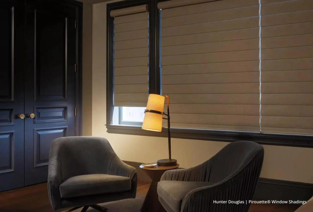 Hunter Douglas Pirouette® Window Shadings, sheers, curtains, blackout curtains near Chicago, Illinois (IL) and Midwest