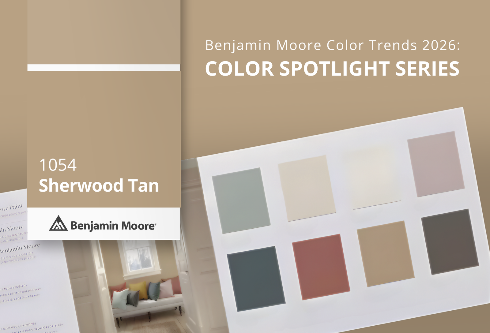 Sherwood Tan 1054: Benjamin Moore Color Trends 2026 | JC Licht