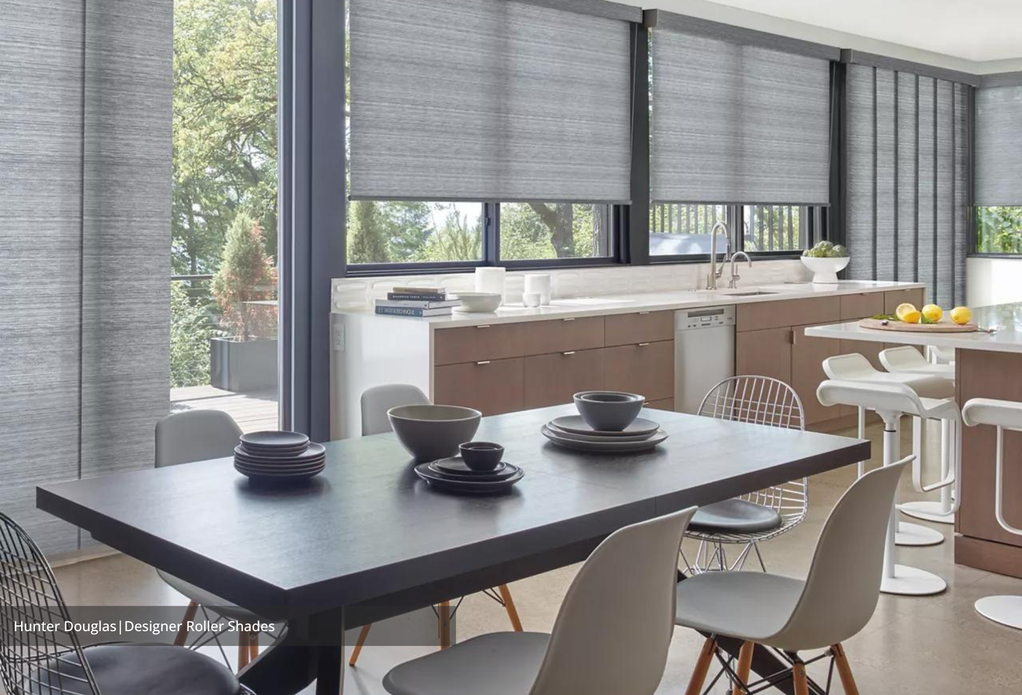 3 Luxe Dining Room Window Treatment available at JC Licht
