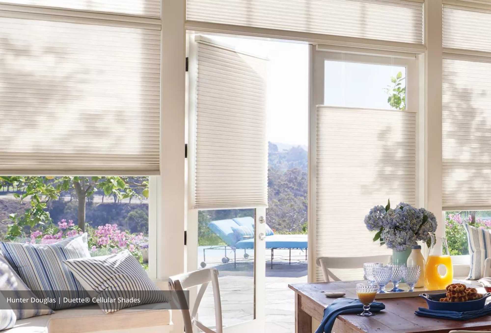 Hunter Douglas Duette Honeycomb Shades available at JC Licht.