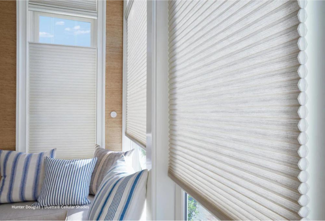 Soundproof windows, Hunter Douglas Duette® Honeycomb Shades at JC Licht near Chicago, Illinois (IL) and Midwest