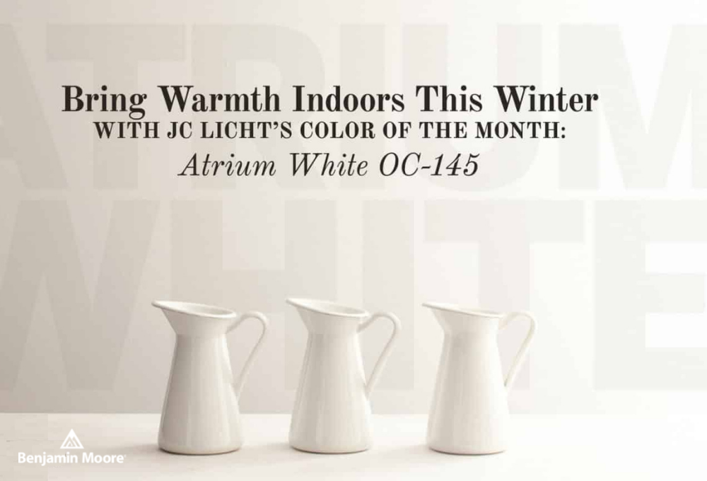 Bring the warmth indoors this winter with Atrium White OC-145