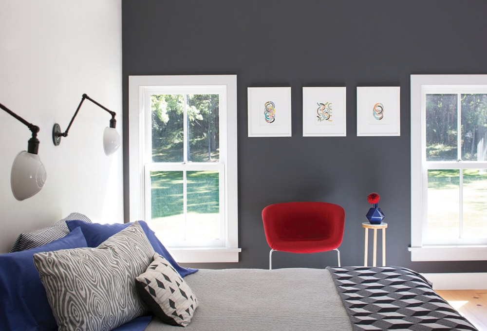 Eight ways to pep up neutrald with Benjamin Moors accent wall colors at JC Licht