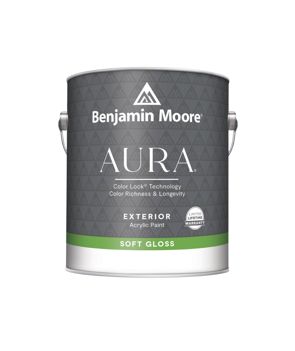 Benjamin Moore Aura Exterior Soft Gloss Paint available at JC Licht.