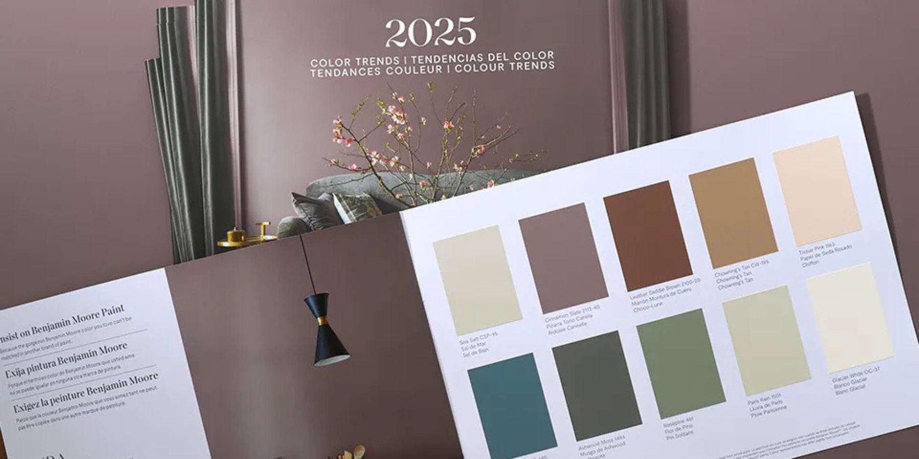 Shop the Benjamin Moore Color Trends 2025 Palette and color of the Year at JC Licht in Chicago, IL.