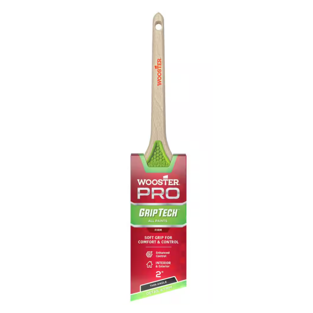 Wooster GripTech Polyester Thin Angle Sash Brush