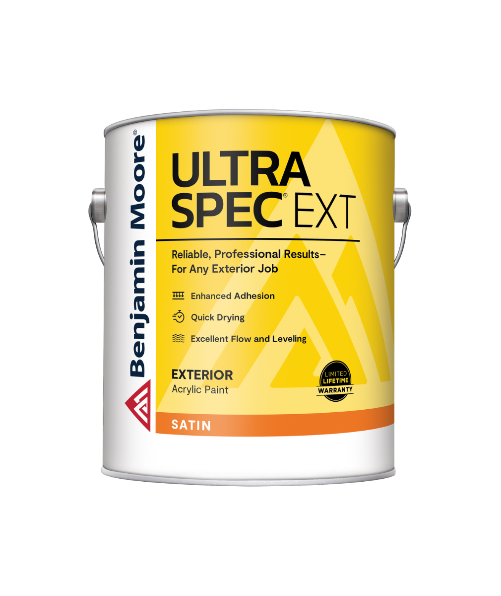 Benjamin Moore Ultra Spec EXT exterior paint in satin finish available at JC Licht