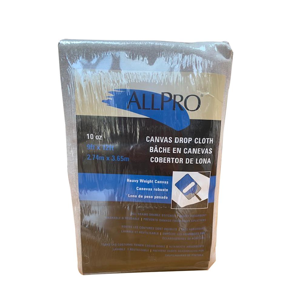 ALLPRO 10oz 9x12 canvas drop cloth, available at JC Licht in Chicago, IL. 