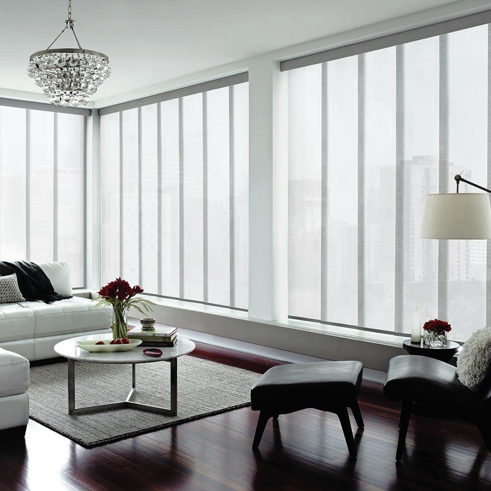 Skyline Hunter Douglas window treatments. Available at JC Licht in Chicago, IL.
