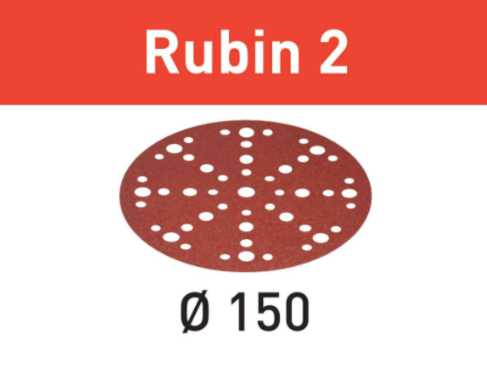 Abrasive sheet Rubin 2 STF D150/48 P120 RU2/50 | JC Licht