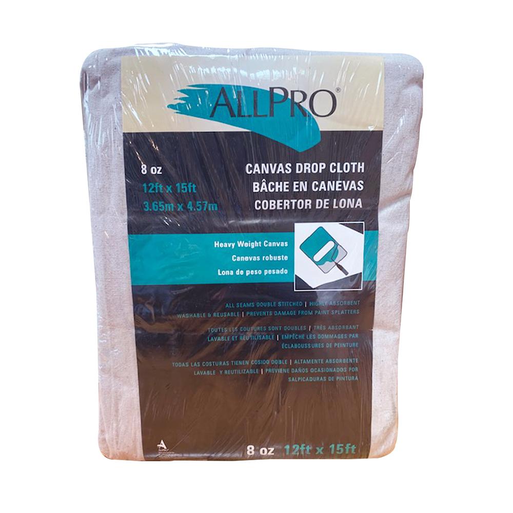 ALLPRO 8oz 9x12 canvas drop cloth, available at JC Licht in Chicago, IL. 