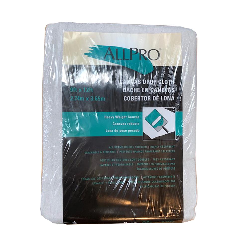ALLPRO 8oz 9x12 canvas drop cloth, available at JC Licht in Chicago, IL. 