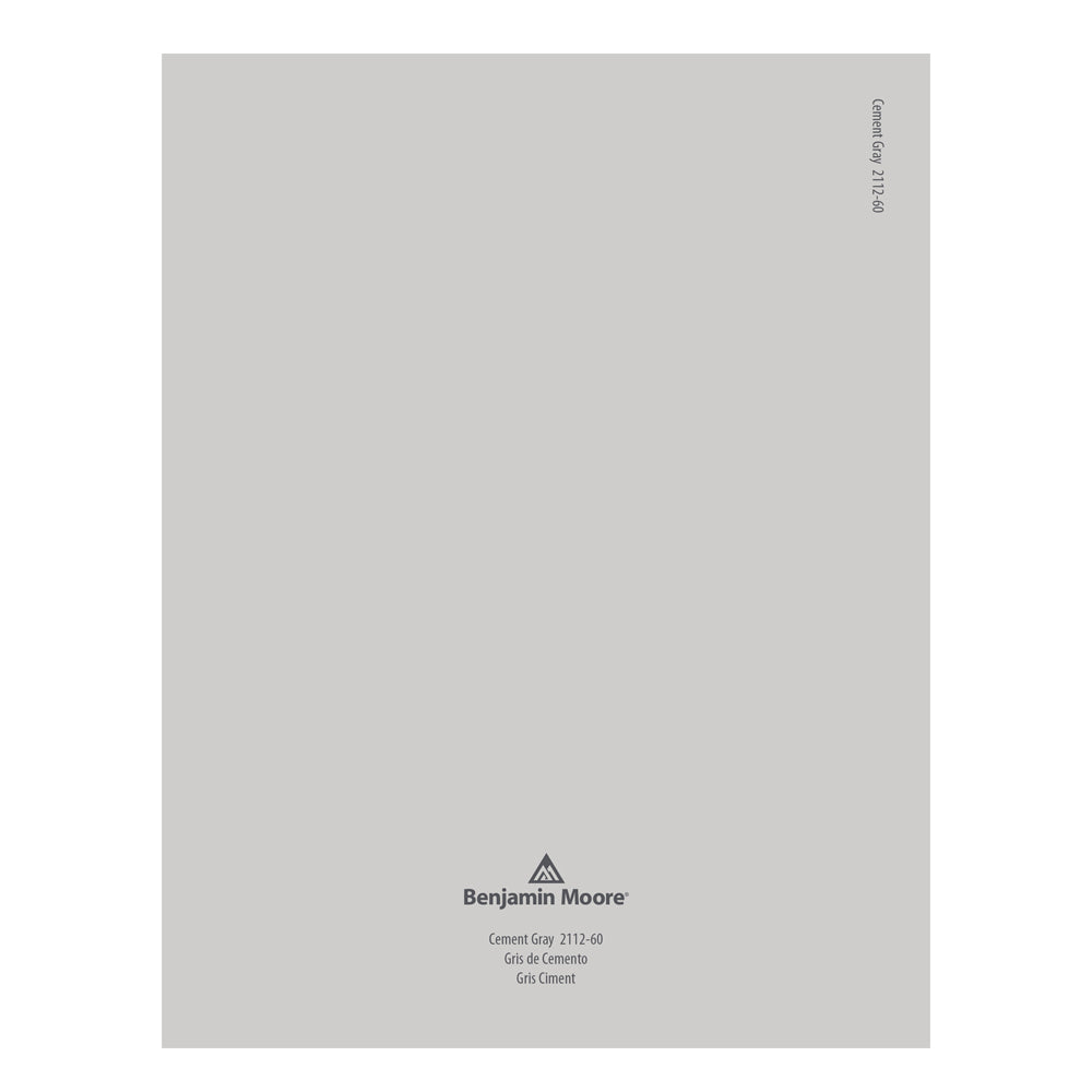 2112-60 Cement Gray Peel & Stick Color Swatch by Benjamin Moore, available at JC Licht in Chicago, IL.
