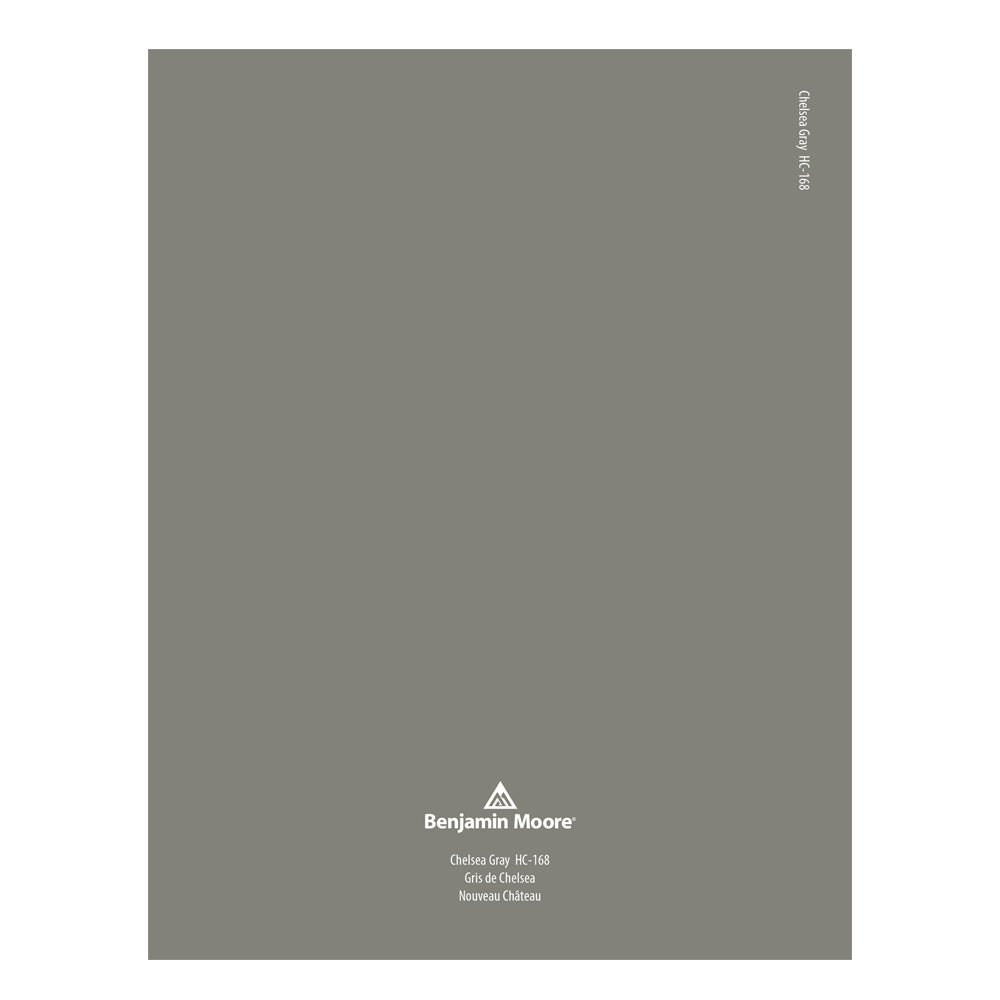 HC-168 Chelsea Gray Peeel &amp; Stick Color Swatch by Benjamin Moore, available at JC Licht in Chicago, IL.