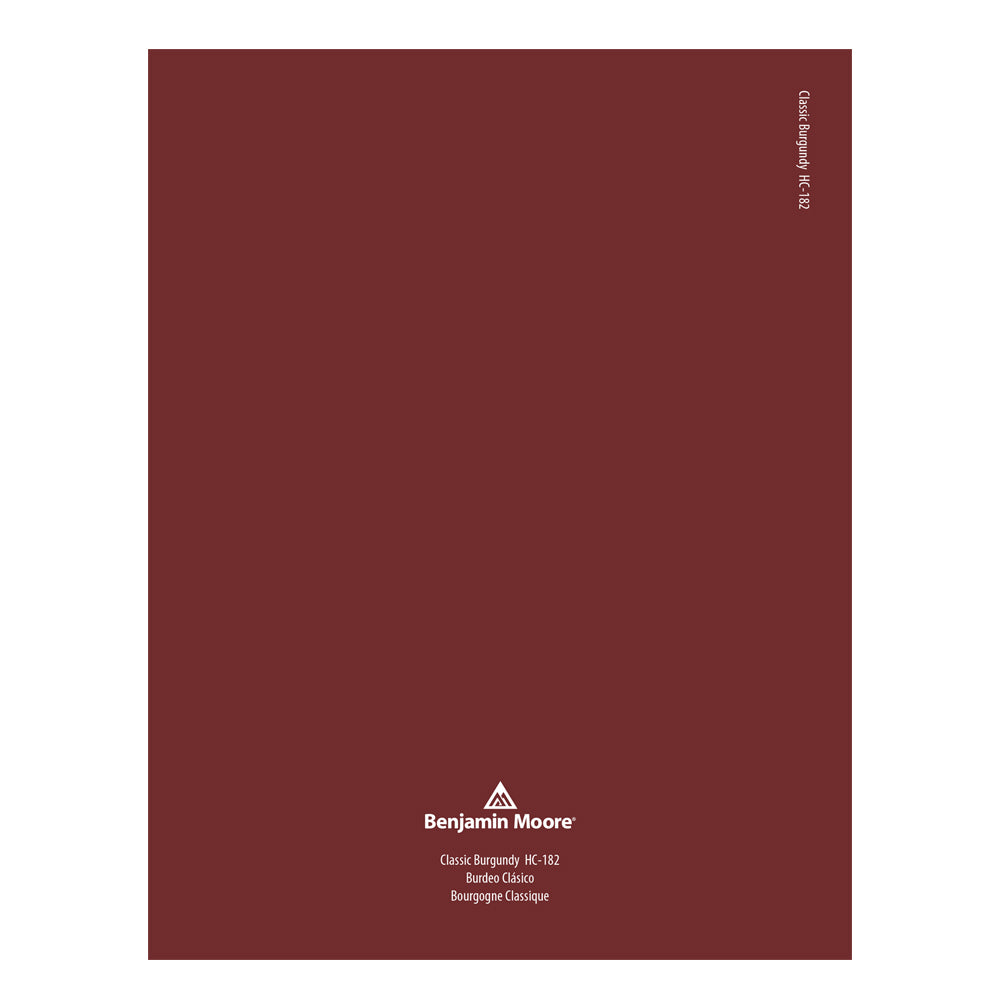 HC-182 Classic Burgundy Peel &amp; Stick Color Swatch by Benjamin Moore, available at JC Licht in Chicago, IL.