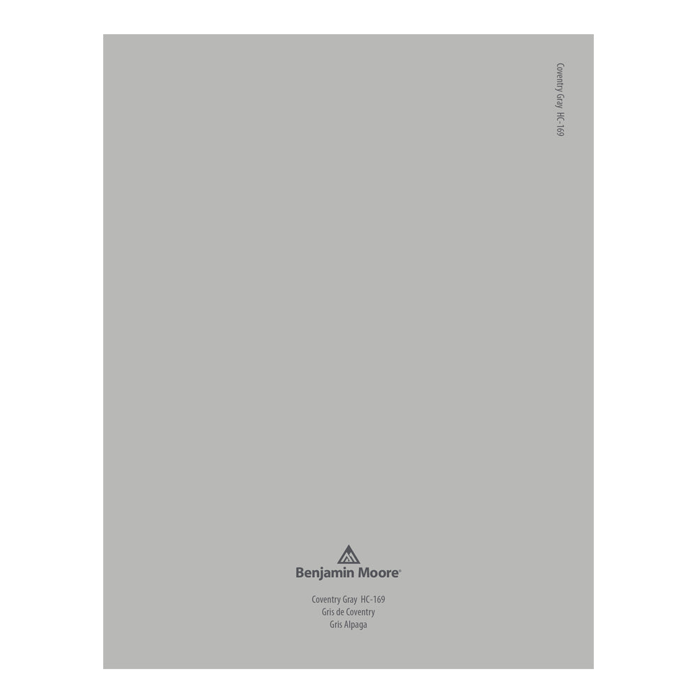 HC-169 Coventry Gray Peel &amp; Stick Color Swatch by Benjamin Moore, available at JC Licht in Chicago, IL.