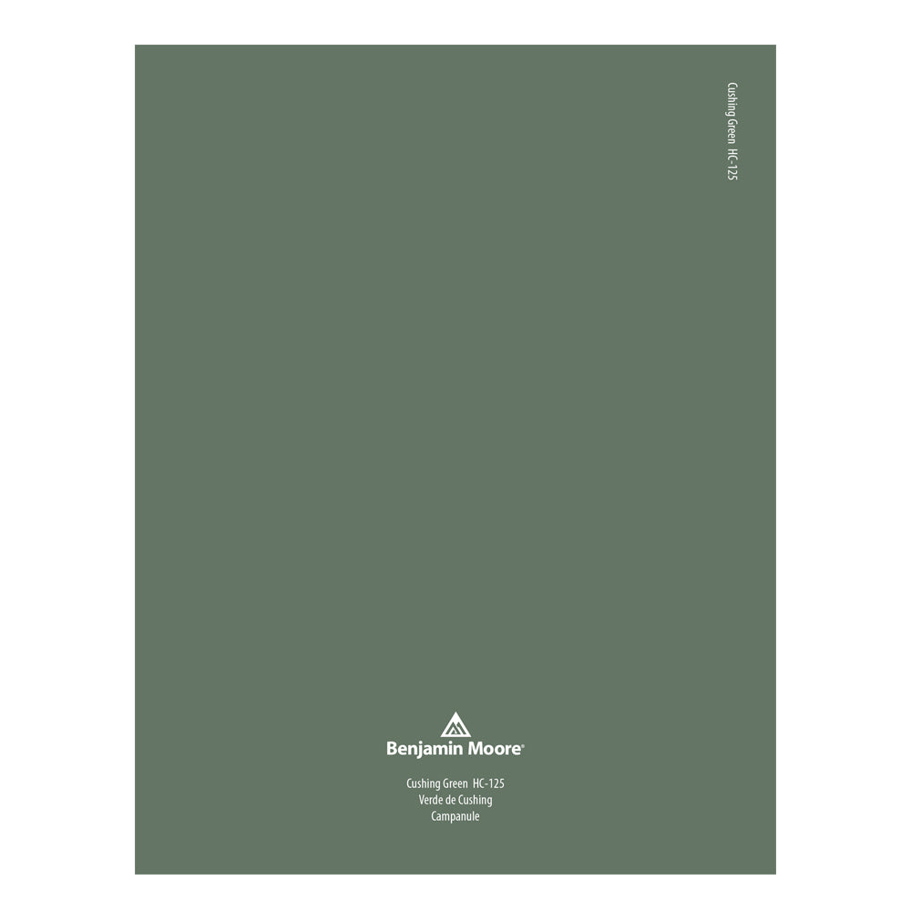 HC-125 Cushing Green Peel &amp; Stick Color Swatch by Benjamin Moore, available at JC Licht in Chicago, IL.