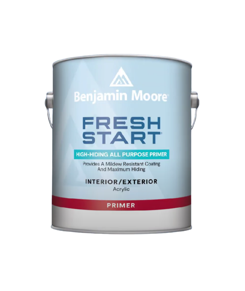 Benjamin Moore Fresh Start high-hiding all-purpose primer, available at JC Licht.
