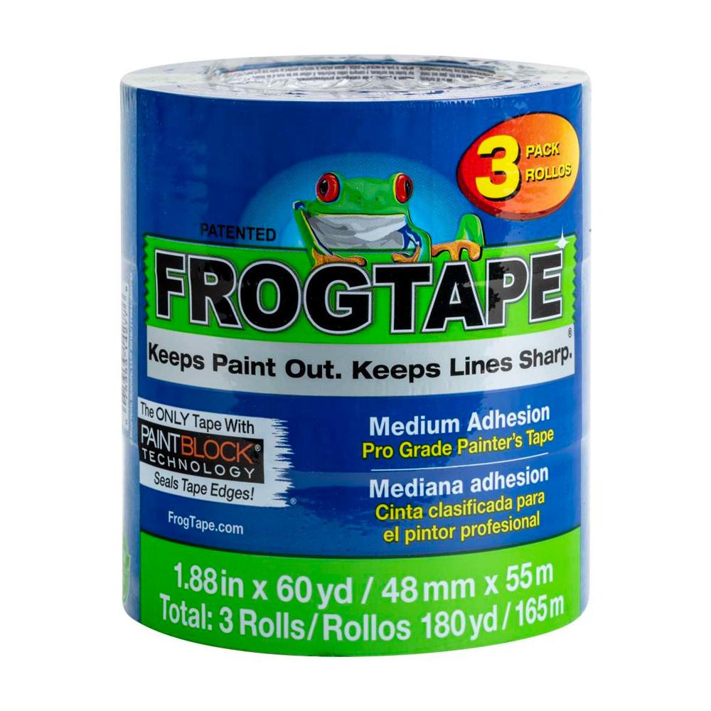 Blue frogtape medium adhesion 3 pack, available at JC Licht in Chicago, IL.