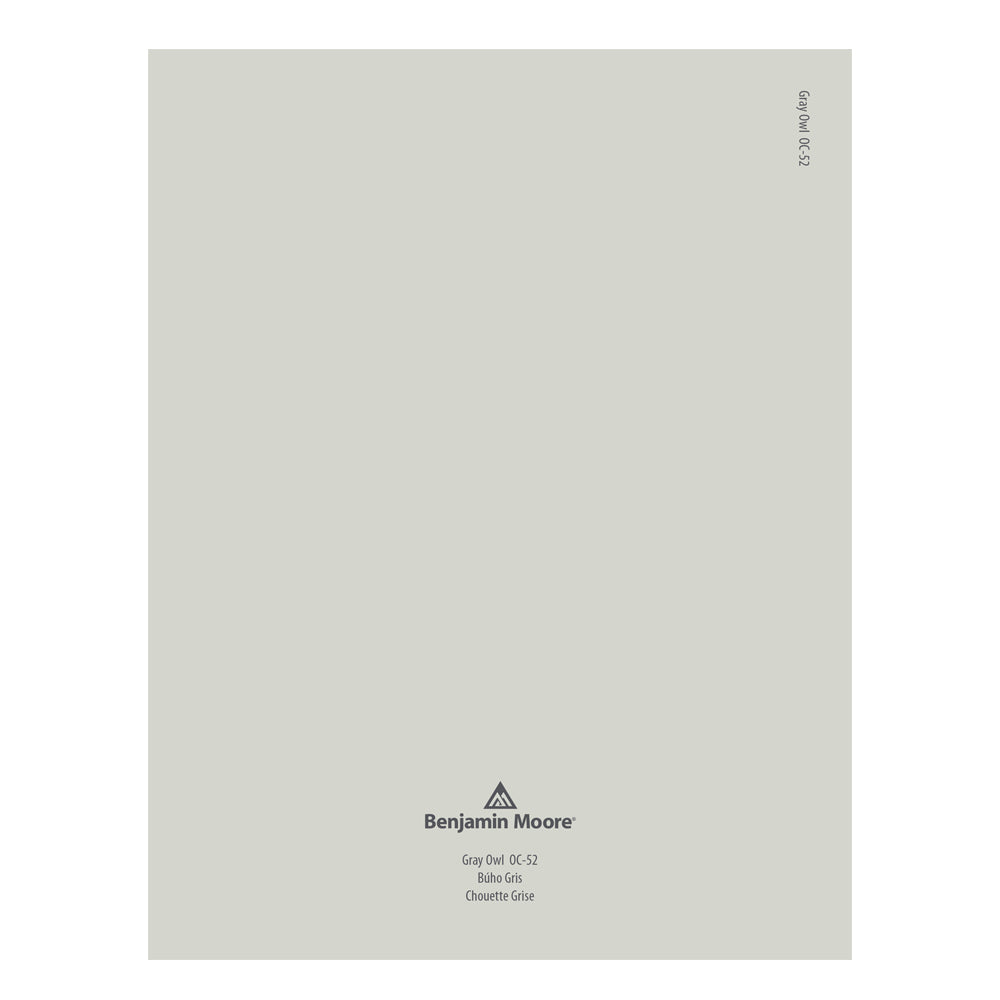 OC-52 Owl Gray Peel &amp; Stick Color Swatch by Benjamin Moore, available at JC Licht in Chicago, IL.