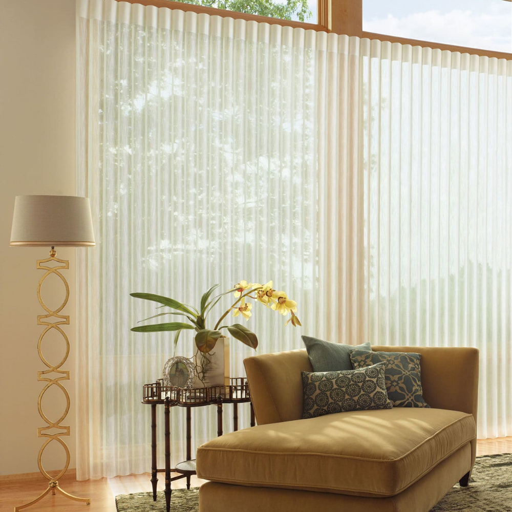 Control the light with Luminette window coverings in your sitting areas. Available at JC Licht in Chicago, IL