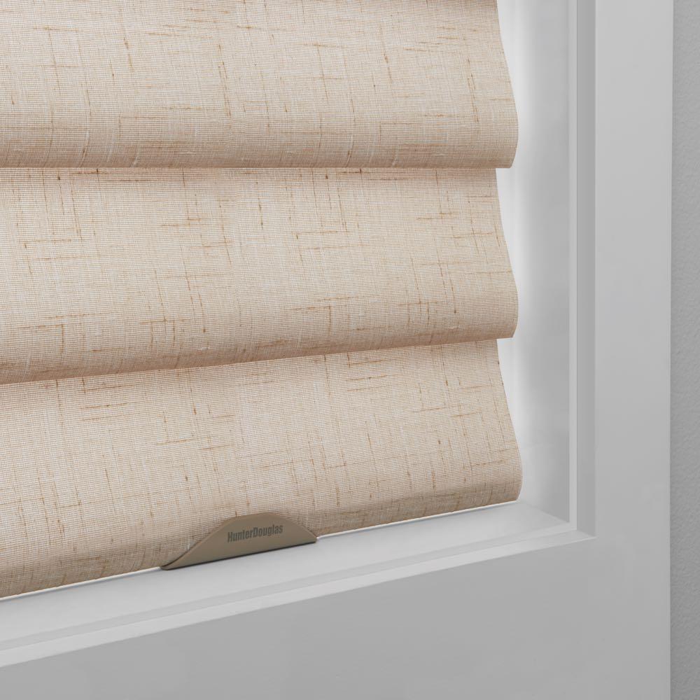 Close-up view of Vignette window treatments. Available at Chicago, IL