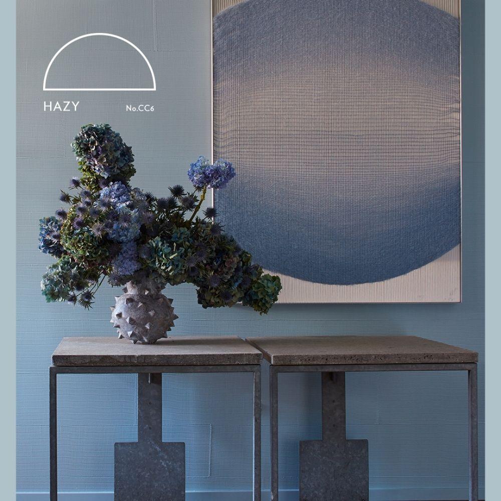 Hazy paint color by elly Wearstler California Collection for Farrow &amp; Ball paint in a room, available at JC Licht in Chicago, IL.