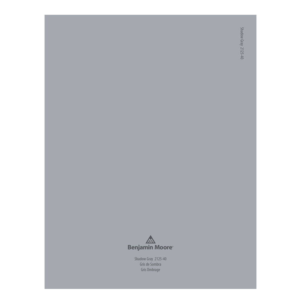 2125-40 Shadow Gray Peel &amp; Stick Color Swatch by Benjamin Moore, available at JC Licht in Chicago, IL.