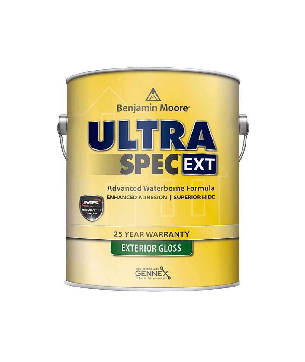 Benjamin Moore Ultra Spec EXT exterior paint in gloss finish available at JC Licht.