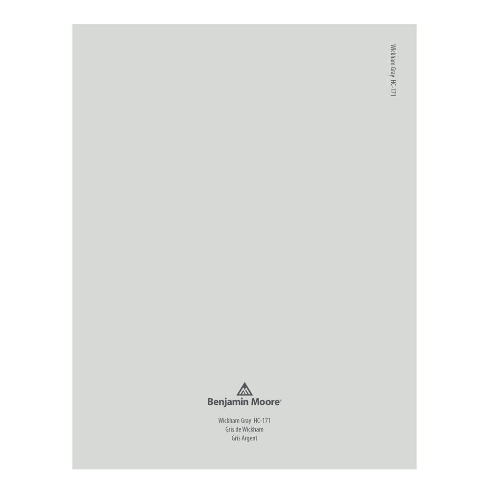 HC-171 Wickham Gray Peel &amp; Stick Color Swatch by Benjamin Moore, available at JC Licht in Chicago, IL.