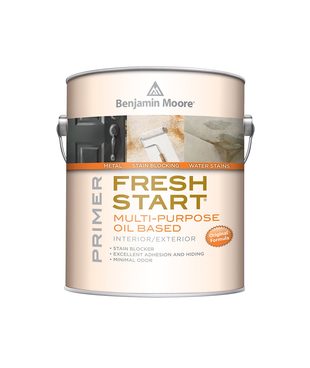 Benjamin Moore Fresh Start multi-purpose oil-based primer, available at JC Licht.