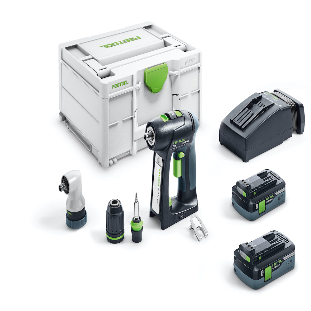 Festool Cordless Drill C 18 HPC 4,0 I-Set available at The Color House locations across Rhode Island.